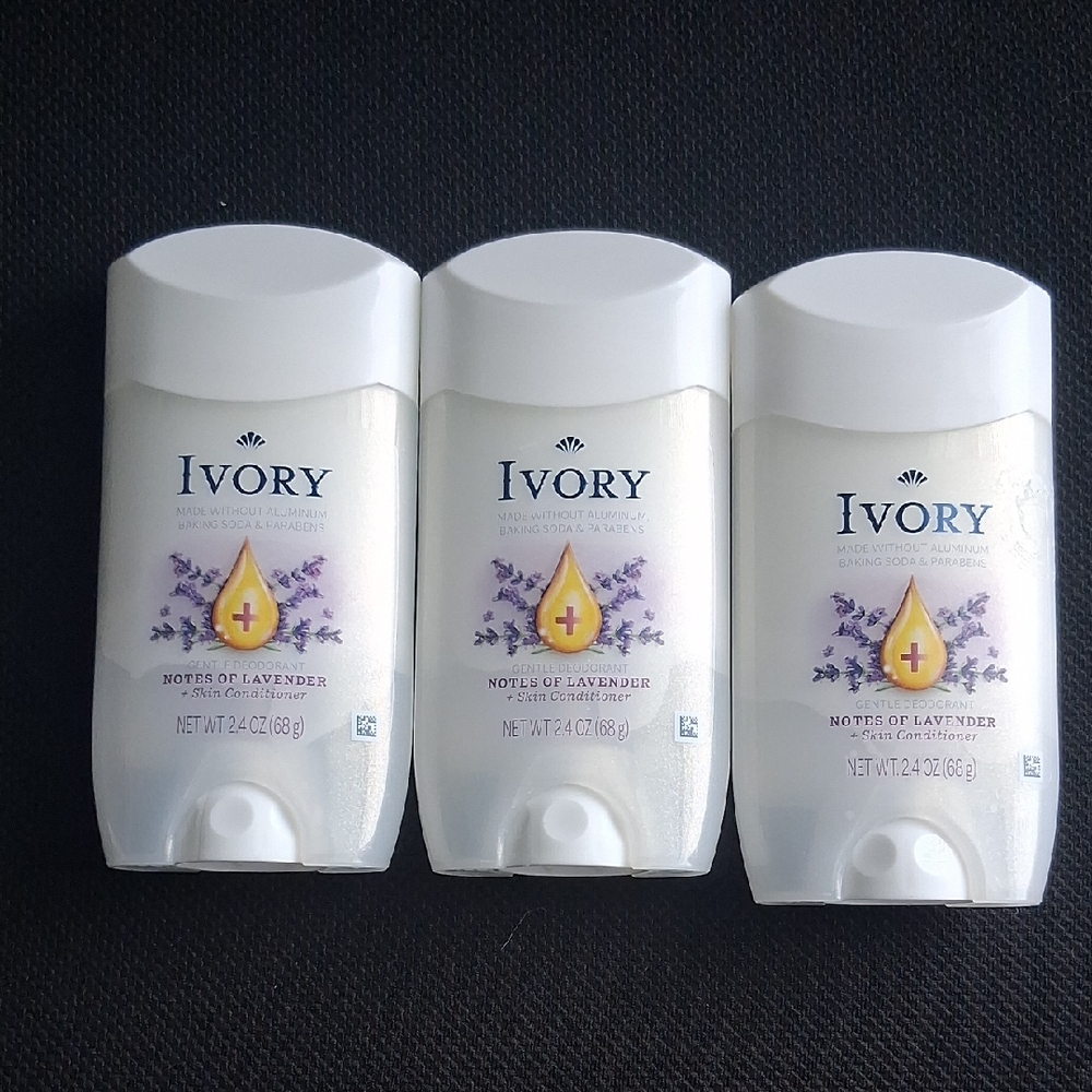 Bundle of 3 Ivory Lavender Deororant - White
